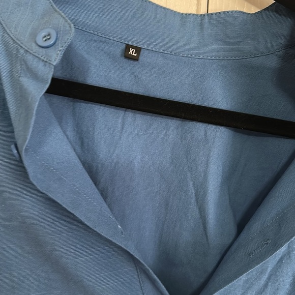 Blue Button-Up Shirt SHEIN XL - Picture 4 of 5